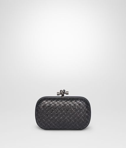 BOTTEGA VENETA - Nero Metal Intreccio Placcato Knot