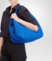 Bottega Veneta® SIGNAL BLUE INTRECCIATO NAPPA CAMPANA BAG Bottega Veneta® SIGNAL BLUE INTRECCIATO NAPPA CAMPANA BAG