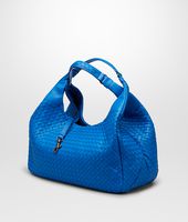 Bottega Veneta® SIGNAL BLUE INTRECCIATO NAPPA CAMPANA BAG Bottega Veneta® SIGNAL BLUE INTRECCIATO NAPPA CAMPANA BAG