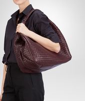 Bottega Veneta® AUBERGINE INTRECCIATO NAPPA CAMPANA BAG Bottega Veneta® AUBERGINE INTRECCIATO NAPPA CAMPANA BAG