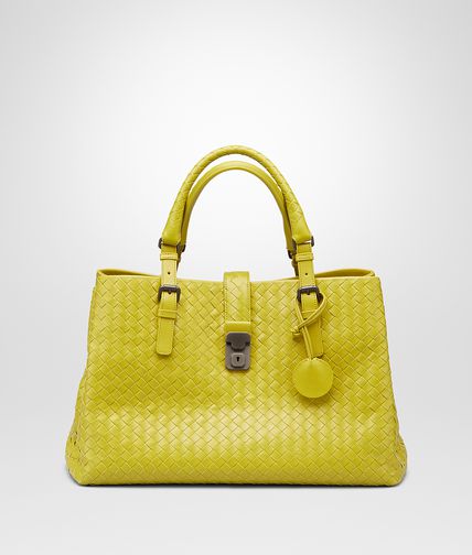 BOTTEGA VENETA - NEW CHARTREUSE Intrecciato Light Calf ROMA BAG
