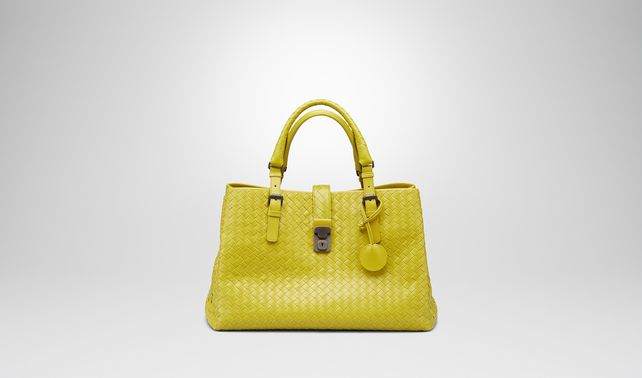 BOTTEGA VENETA - NEW CHARTREUSE Intrecciato Light Calf ROMA BAG