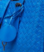 Bottega Veneta® SIGNAL BLUE Intrecciato Light Calf ROMA BAG Bottega Veneta® SIGNAL BLUE Intrecciato Light Calf ROMA BAG