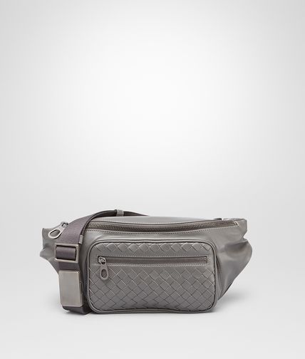 BOTTEGA VENETA - New Light Grey Light Calf Belt Bag