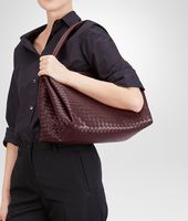 Bottega Veneta® AUBERGINE INTRECCIATO NAPPA PARACHUTE BAG Bottega Veneta® AUBERGINE INTRECCIATO NAPPA PARACHUTE BAG