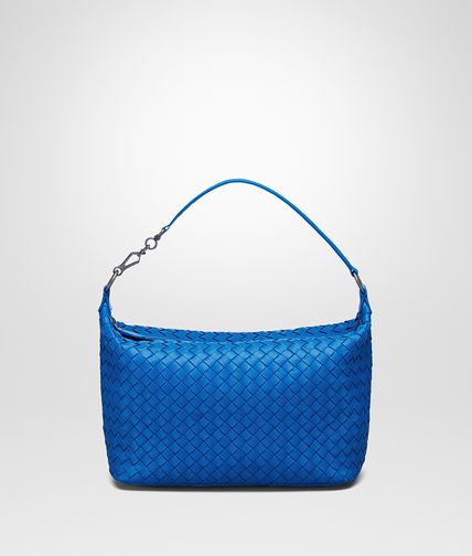 BOTTEGA VENETA - Signal Blue Intrecciato Nappa Bag