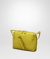 Bottega Veneta® NEW CHARTREUSE INTRECCIATO NAPPA MESSENGER BAG Bottega Veneta® NEW CHARTREUSE INTRECCIATO NAPPA MESSENGER BAG