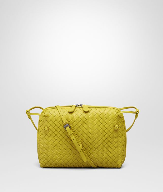 BOTTEGA VENETA New Chartreuse Intrecciato Nappa Messenger Bag Crossbody bag D fp