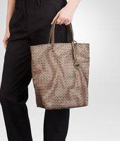 Bottega Veneta® Sand Intrecciolusion Tote Bag Bottega Veneta® Sand Intrecciolusion Tote Bag