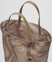 Bottega Veneta® Sand Intrecciolusion Tote Bag Bottega Veneta® Sand Intrecciolusion Tote Bag