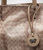 Bottega Veneta® Sand Intrecciolusion Tote Bag Bottega Veneta® Sand Intrecciolusion Tote Bag