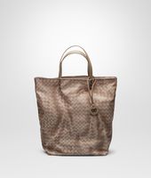 Bottega Veneta® Sand Intrecciolusion Tote Bag Bottega Veneta® Sand Intrecciolusion Tote Bag