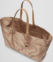 Bottega Veneta® SAND INTRECCIOLUSION TOTE BAG Bottega Veneta® SAND INTRECCIOLUSION TOTE BAG