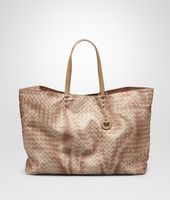 Bottega Veneta® SAND INTRECCIOLUSION TOTE BAG Bottega Veneta® SAND INTRECCIOLUSION TOTE BAG