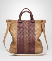 Bottega Veneta® New Bronze Aubergine Edoardo Intrecciato Club Fumé Tote Bag Bottega Veneta® New Bronze Aubergine Edoardo Intrecciato Club Fumé Tote Bag