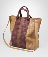 Bottega Veneta® New Bronze Aubergine Edoardo Intrecciato Club Fumé Tote Bag Bottega Veneta® New Bronze Aubergine Edoardo Intrecciato Club Fumé Tote Bag