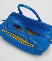 Bottega Veneta® SIGNAL BLUE NEW CHARTREUSE MADRAS HERITAGE BRERA BAG Bottega Veneta® SIGNAL BLUE NEW CHARTREUSE MADRAS HERITAGE BRERA BAG