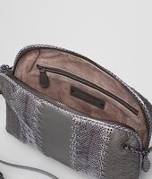 Bottega Veneta® New Light Grey Intrecciato Nappa Ayers Messenger Bag Bottega Veneta® New Light Grey Intrecciato Nappa Ayers Messenger Bag