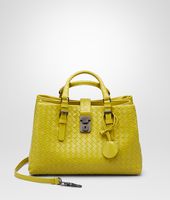 Bottega Veneta® BORSA ROMA NEW CHARTREUSE IN LIGHT CALF INTRECCIATO Bottega Veneta® BORSA ROMA NEW CHARTREUSE IN LIGHT CALF INTRECCIATO