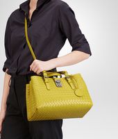 Bottega Veneta® BORSA ROMA NEW CHARTREUSE IN LIGHT CALF INTRECCIATO Bottega Veneta® BORSA ROMA NEW CHARTREUSE IN LIGHT CALF INTRECCIATO