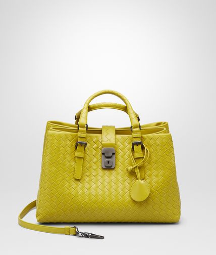 BOTTEGA VENETA - NEW CHARTREUSE Intrecciato Light Calf ROMA BAG