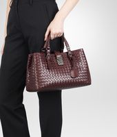 Bottega Veneta® AUBERGINE Intrecciato Light Calf ROMA BAG Bottega Veneta® AUBERGINE Intrecciato Light Calf ROMA BAG