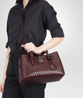 Bottega Veneta® AUBERGINE Intrecciato Light Calf ROMA BAG Bottega Veneta® AUBERGINE Intrecciato Light Calf ROMA BAG