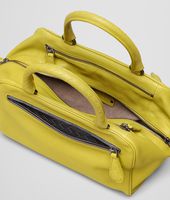 Bottega Veneta® New Chartreuse Medium Grey Madras Heritage Brera Bag Bottega Veneta® New Chartreuse Medium Grey Madras Heritage Brera Bag
