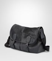Bottega Veneta® NEW DARK GREY PONY WAXED LEATHER GARDENA BAG Bottega Veneta® NEW DARK GREY PONY WAXED LEATHER GARDENA BAG