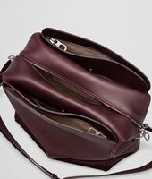 Bottega Veneta® Aubergine Drap Calf Cross Body Messenger Bottega Veneta® Aubergine Drap Calf Cross Body Messenger