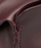 Bottega Veneta® Aubergine Drap Calf Cross Body Messenger Bottega Veneta® Aubergine Drap Calf Cross Body Messenger