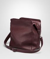 Bottega Veneta® Aubergine Drap Calf Cross Body Messenger Bottega Veneta® Aubergine Drap Calf Cross Body Messenger