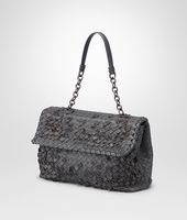 Bottega Veneta® Ardoise Intreccio Tobu Olimpia Bag Bottega Veneta® Ardoise Intreccio Tobu Olimpia Bag