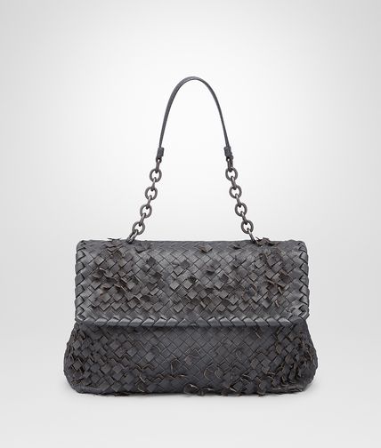 BOTTEGA VENETA - ARDOISE INTRECCIO TOBU OLIMPIA BAG