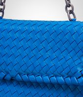 Bottega Veneta® SIGNAL BLUE INTRECCIATO NAPPA OLIMPIA BAG Bottega Veneta® SIGNAL BLUE INTRECCIATO NAPPA OLIMPIA BAG