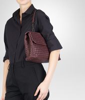 Bottega Veneta® Aubergine Intrecciato Nappa Olimpia Bag Bottega Veneta® Aubergine Intrecciato Nappa Olimpia Bag
