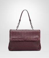 Bottega Veneta® Aubergine Intrecciato Nappa Olimpia Bag Bottega Veneta® Aubergine Intrecciato Nappa Olimpia Bag