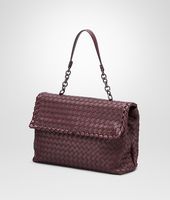 Bottega Veneta® Aubergine Intrecciato Nappa Olimpia Bag Bottega Veneta® Aubergine Intrecciato Nappa Olimpia Bag
