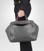 Bottega Veneta® BRERA TASCHE AUS MADRAS HERITAGE UND PONY-DETAILS MEDIUM GREY Bottega Veneta® BRERA TASCHE AUS MADRAS HERITAGE UND PONY-DETAILS MEDIUM GREY