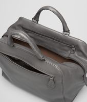 Bottega Veneta® BRERA TASCHE AUS MADRAS HERITAGE UND PONY-DETAILS MEDIUM GREY Bottega Veneta® BRERA TASCHE AUS MADRAS HERITAGE UND PONY-DETAILS MEDIUM GREY