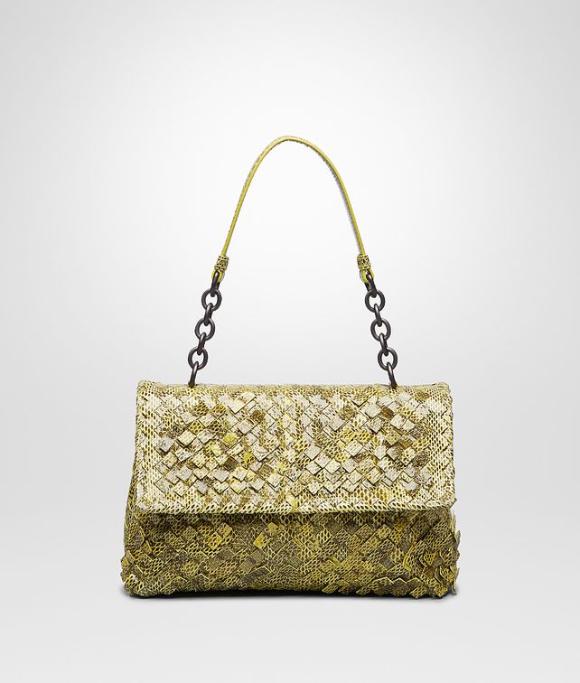 BOTTEGA VENETA NEW CHARTREUSE INTRECCIO TOBU AYERS OLIMPIA BAG Shoulder or hobo bag D fp