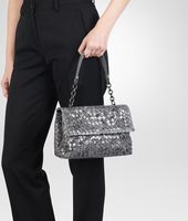 Bottega Veneta® New Light Grey Intreccio Tobu Ayers Olimpia Bag Bottega Veneta® New Light Grey Intreccio Tobu Ayers Olimpia Bag