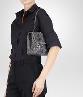 Bottega Veneta® New Light Grey Intreccio Tobu Ayers Olimpia Bag Bottega Veneta® New Light Grey Intreccio Tobu Ayers Olimpia Bag