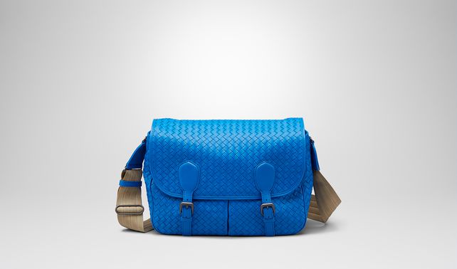 BOTTEGA VENETA - SIGNAL BLUE INTRECCIATO NAPPA GARDENA BAG
