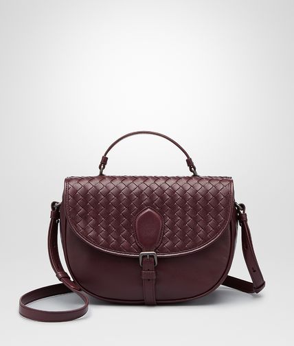 BOTTEGA VENETA - Aubergine Intrecciato Nappa Bag