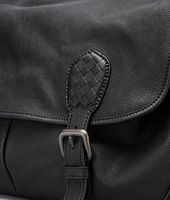 Bottega Veneta® GARDENA TASCHE AUS METALLIC BÜFFELLEDER NERO Bottega Veneta® GARDENA TASCHE AUS METALLIC BÜFFELLEDER NERO