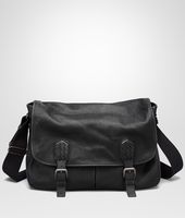 Bottega Veneta® GARDENA TASCHE AUS METALLIC BÜFFELLEDER NERO Bottega Veneta® GARDENA TASCHE AUS METALLIC BÜFFELLEDER NERO