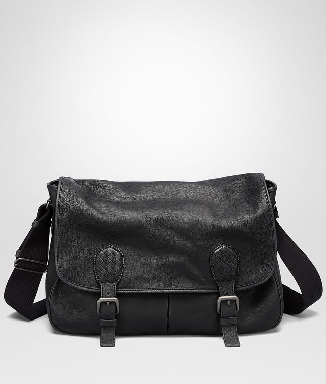 BOTTEGA VENETA GARDENA BAG IN NERO BUFALO Messenger Bag U fp