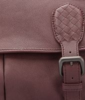 Bottega Veneta® Aubergine Nero Buffalo Leather Metal Gardena Bag Bottega Veneta® Aubergine Nero Buffalo Leather Metal Gardena Bag