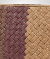 Bottega Veneta® New Bronze Aubergine Edoardo Intrecciato Club Fumé Document Case Bottega Veneta® New Bronze Aubergine Edoardo Intrecciato Club Fumé Document Case